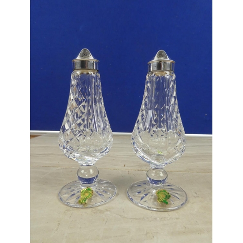 971 - A Waterford Crystal salt and pepper shaker set.