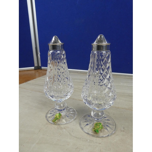 971 - A Waterford Crystal salt and pepper shaker set.