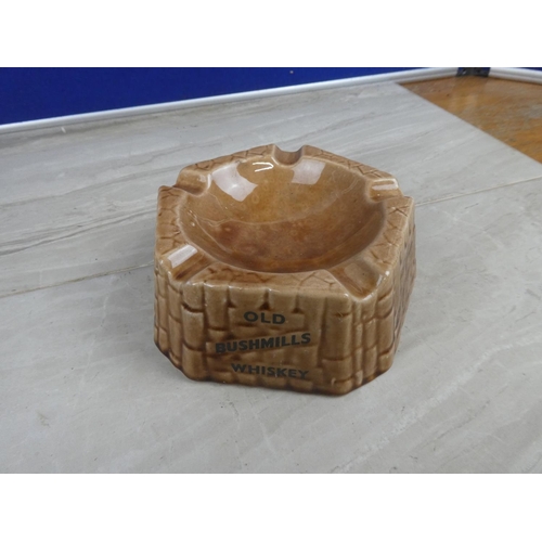 978 - A large West Highland Pottery 'Old Bushmills Whiskey' ashtray.