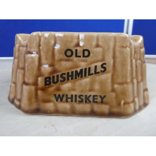 978 - A large West Highland Pottery 'Old Bushmills Whiskey' ashtray.