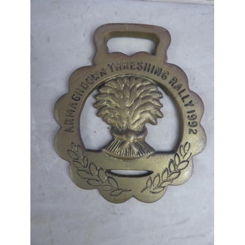 994 - A Caledon vintage rally brass plaque dated 1999, a Glenavy & District Vintage Club 6th Annual Rally ... 