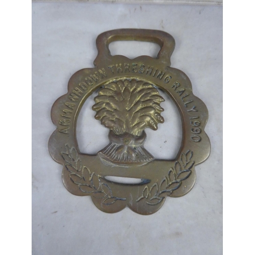 994 - A Caledon vintage rally brass plaque dated 1999, a Glenavy & District Vintage Club 6th Annual Rally ... 