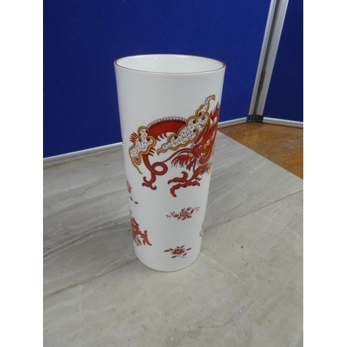 997 - A Crown Staffordshire 'Rangoon' vase.  Approx 22cm.