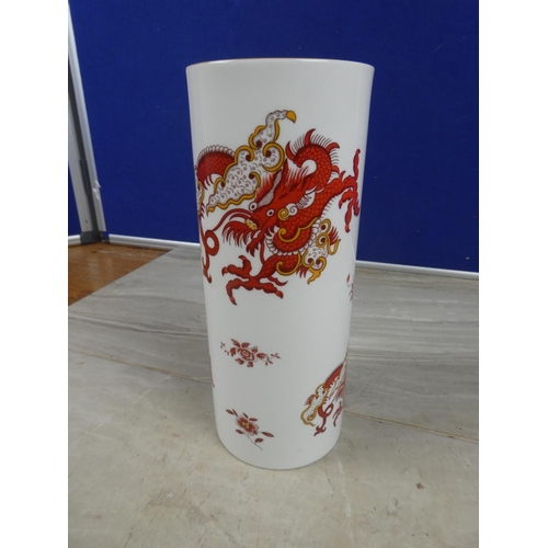 997 - A Crown Staffordshire 'Rangoon' vase.  Approx 22cm.