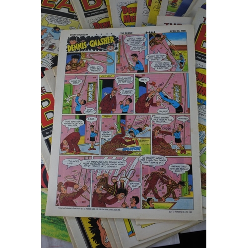 1029 - A lot of 49 vintage Beano comics from 1989.