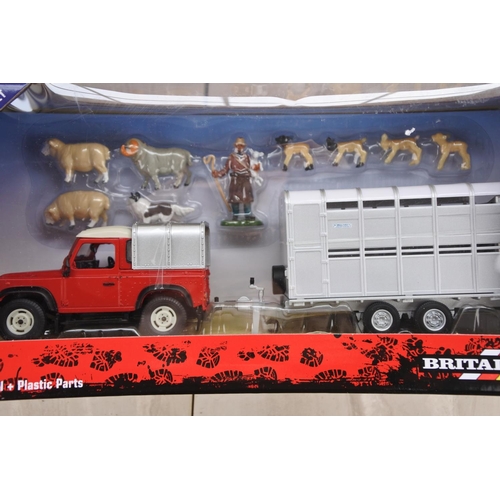 1062 - A boxed Britains Land Rover sheep farmer set.