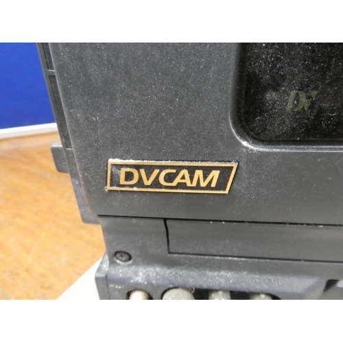 606 - A vintage Sony DVCAM including a TELETEST Broadcast Technology OZL1702 Camera Monitor.