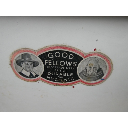 633 - A vintage Good Fellows enamel bread bin.