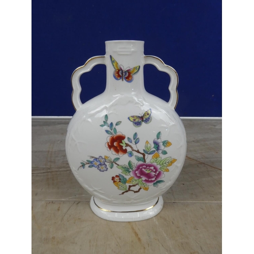 668 - A rare Aynsley pottery 'Butterfly' vase.