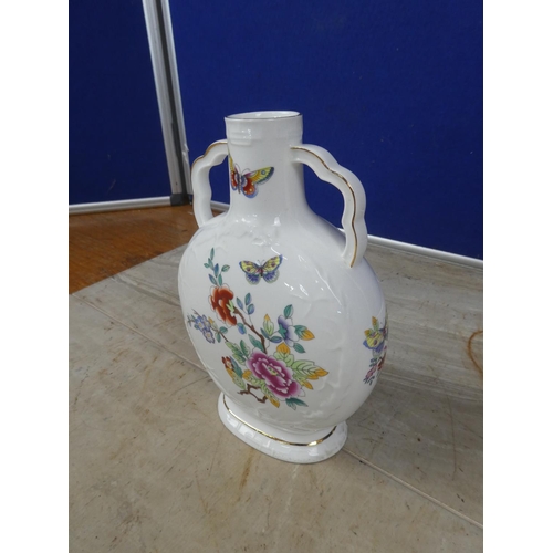 668 - A rare Aynsley pottery 'Butterfly' vase.