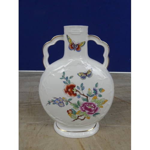 668 - A rare Aynsley pottery 'Butterfly' vase.