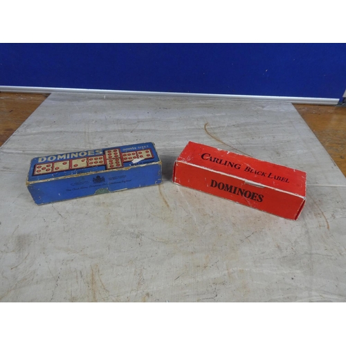 669 - A vintage boxed Carling Black Label and Chad Valley dominoes games.