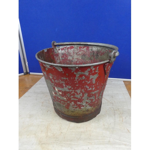 698 - A vintage fire bucket.