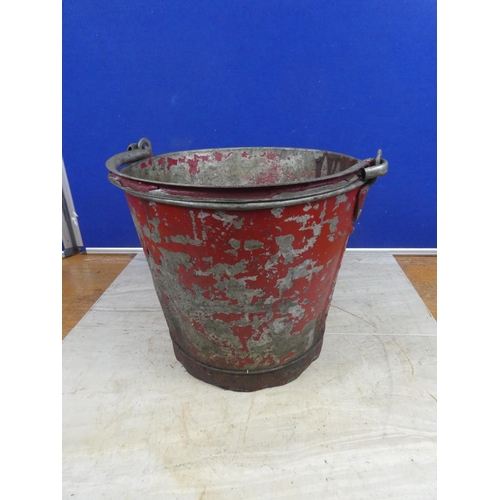 698 - A vintage fire bucket.