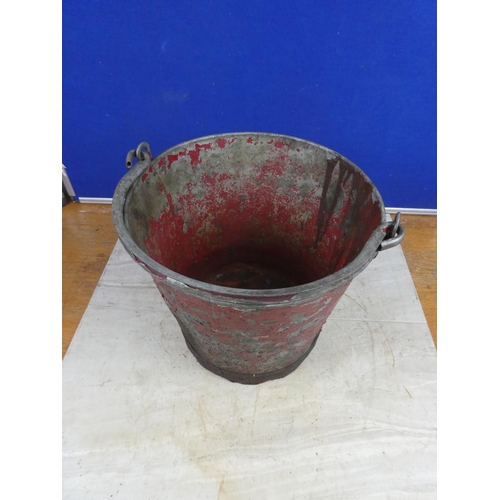 698 - A vintage fire bucket.