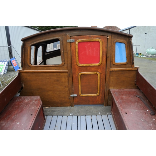 1212 - A stunning 19ft clinker fishing boat with cabin and boat trailer.