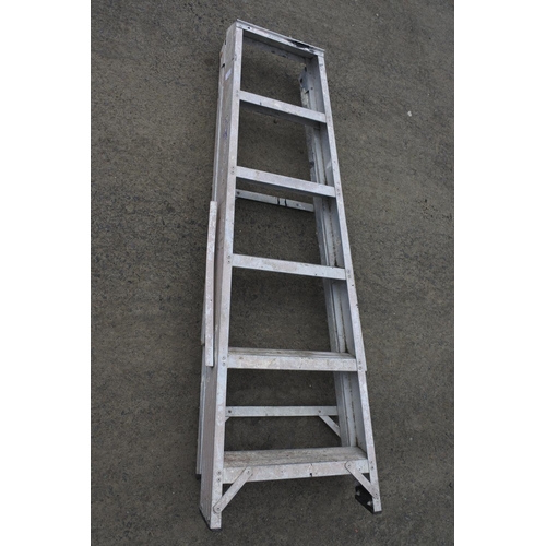 1225 - A metal step-ladder.