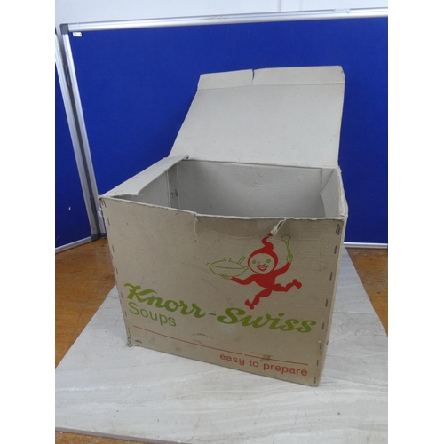 1110 - A vintage Knorr Swiss Soups cardboard box,