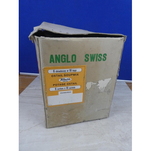 1110 - A vintage Knorr Swiss Soups cardboard box,