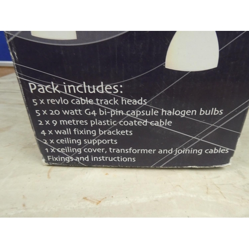 1126 - Four boxed Revlo ceiling lights.