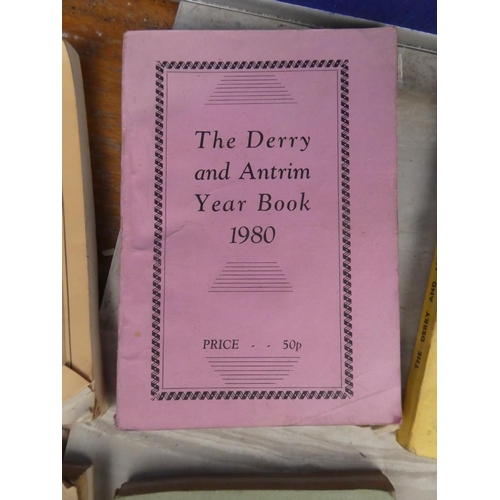 1129 - A collection of vintage Derry & Antrim Year books and more.