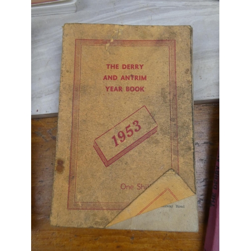 1129 - A collection of vintage Derry & Antrim Year books and more.