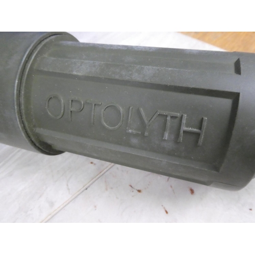 1156 - A Optolyth 30 x 80 telescope in case, made in West Germany.