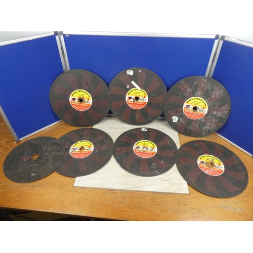 1183 - Five Pearl Abrasive cutting discs and another,