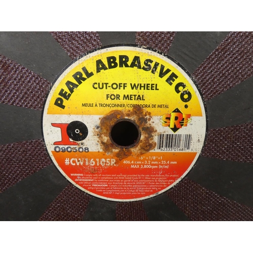 1183 - Five Pearl Abrasive cutting discs and another,