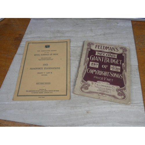 187 - A vintage Fieldman's copyright songs music book and another.