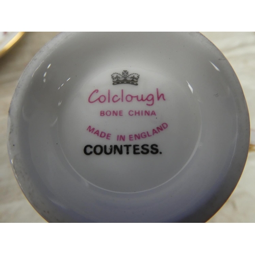 267 - A part Cloclough bone china tea set.