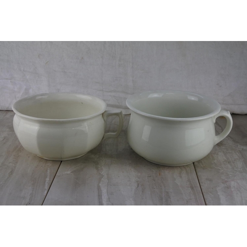 306 - Two vintage chamber pots.