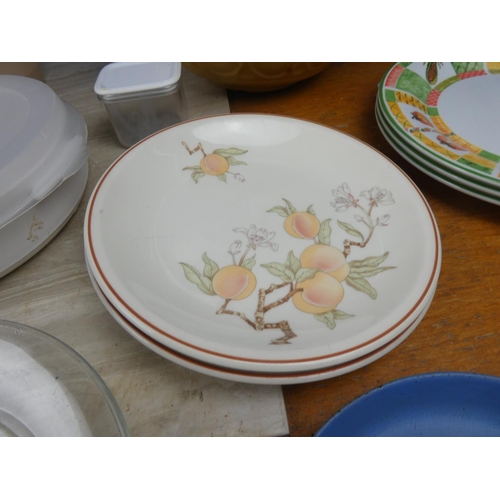 1138 - An Arcoroc french glass cheese dish, a vintage baking bowl and lots more.