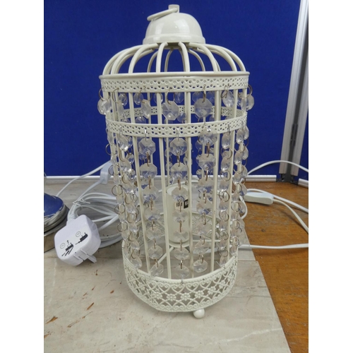 1155 - A metal based table lamp.  Approx 82cm.