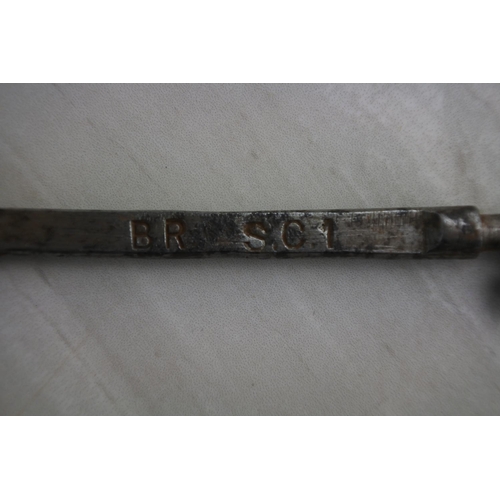 56 - Two antique railway carriage keys, stamped BR 1 & BR SC1.