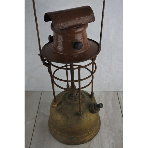 72 - A brass Tilley oil lamp.  Approx 42cm.