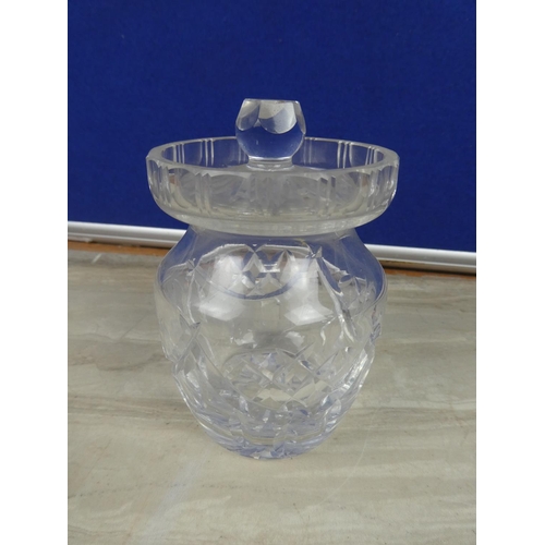 24 - A Waterford Crystal preserve pot.