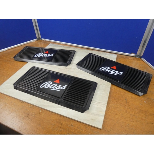 64 - Three Bass bar trays.  Approx 45x22cm.