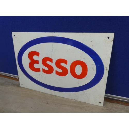 99 - An Esso metal plaque.  Approx 30x20cm.