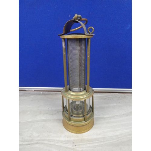 212 - A stunning antique Clanny Type miners lamp.  Approx 22cm.