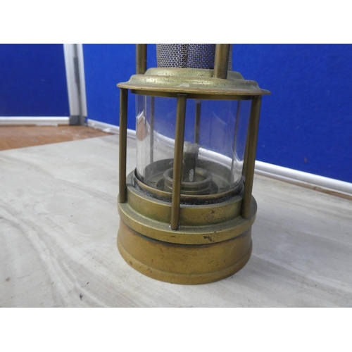 212 - A stunning antique Clanny Type miners lamp.  Approx 22cm.