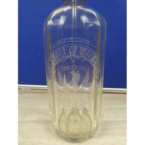 226 - An antique William Corry & Co Ltd, Belfast soda syphon.