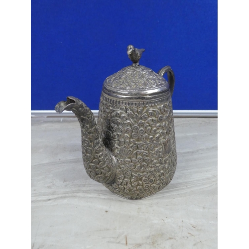 269 - A stunning and highly decorative silver plated coffee pot.