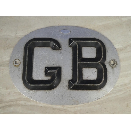 276 - A vintage Ace 'GB' vehicle sign.