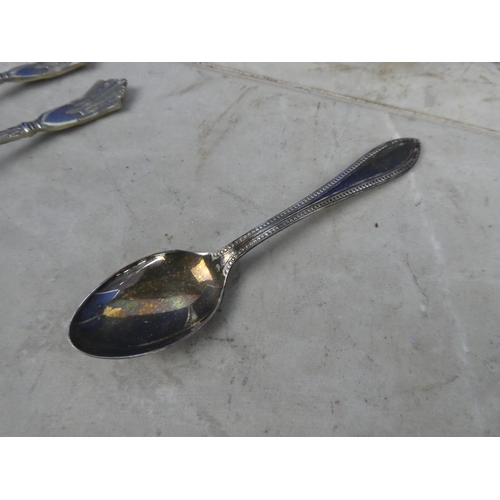 285 - A set of six vintage Bengal Silver teaspoons and more.