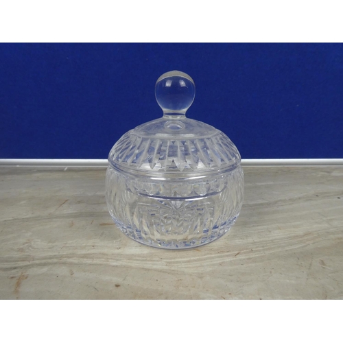 362 - A stunning Waterford crystal lidded bonbon dish.