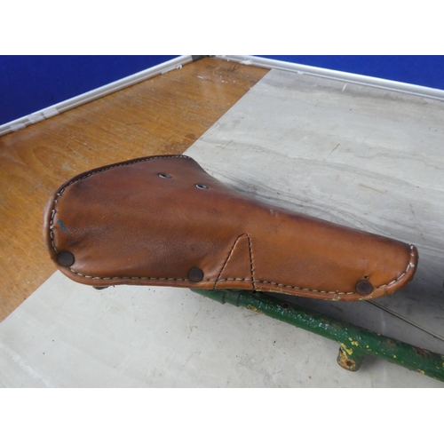 382 - A vintage Terry spring seat double saddle.