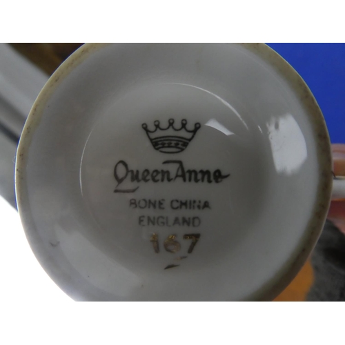 384 - A stunning Queen Anne bone china tea set.