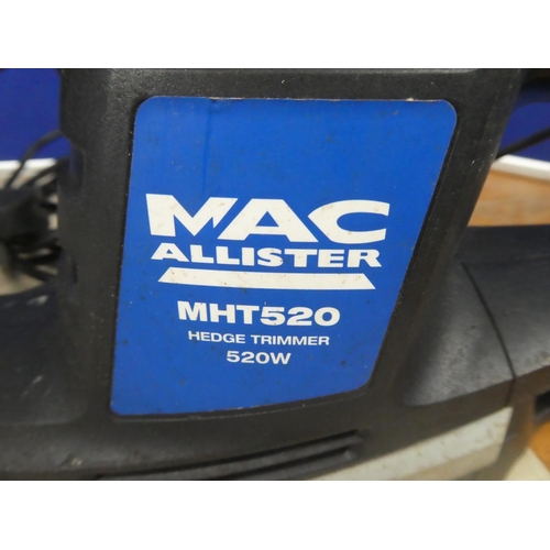 388 - A Mac Allister hedge trimmer (untested).