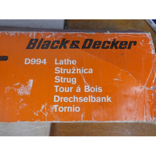 394 - A boxed Black & Decker D994 lathe.